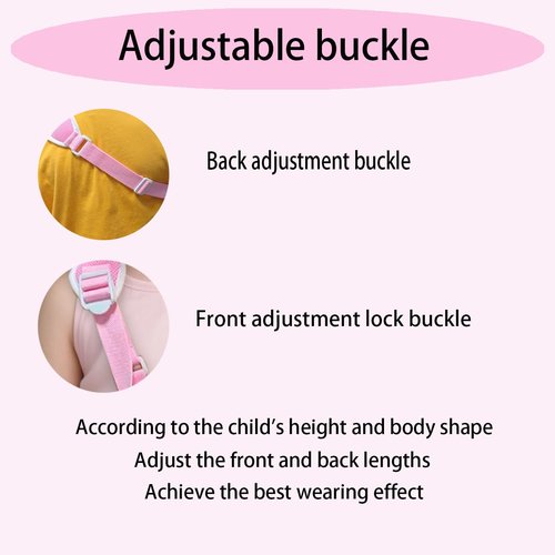 Adjustable Children's Arm Sling - Breathable Mesh Shoulder Stabilizer for Wrist/Elbow/Shoulder Injuries. This elbow support sling provides support for the wrist, elbow, and shoulder and is suitable for both the left and right arms (Pink, Small)