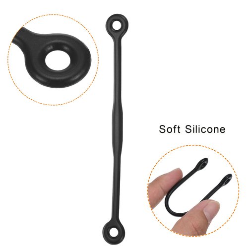 PATIKIL Tennis Dampener, 4 Pack Silicone Vibration Shock Absorber Racquet String Damping, Black