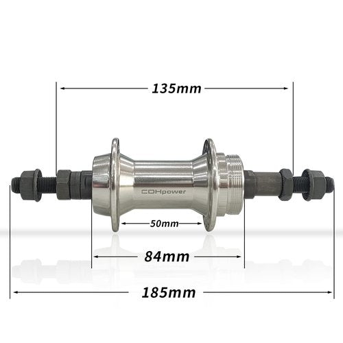 DONSP1986 Bicycle Wheel Part Bicycle Rear Hub 36 Hole,Rear Width 135mm,Alloy Alum Bike Hub Single Thread