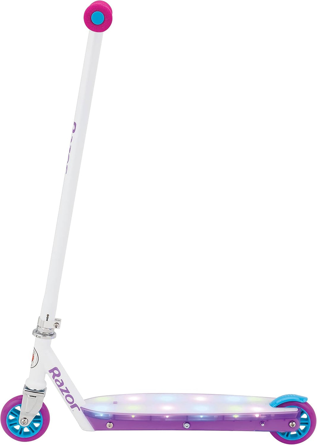 Razor Kick Scooter - Lightweight Steel Frame with Multi-Color LED Light-Up Deck | For Kids 6+