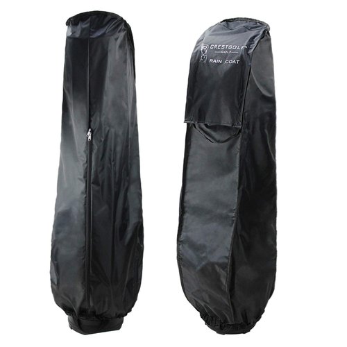 Crestgolf Golf Bag Cover Case Rain Cover Rain Coat for Golf Bag Anti-dust(Black)