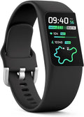 FITVII Slim Fitness Tracker - 24/7 Heart Rate, Blood Pressure & Oxygen Monitor | IP68 Waterproof Smart Watch for Men & Women