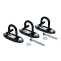 Anchor Gym Mini H1 (Set of 3) - Exercise Band Wall Mount & Resistance Bands Anchor | Gym Hooks Wall System for Bodyweight and Cable Training - Black