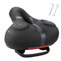 ROCKBROS Bike Seat for Men Women Comfort Wide Gel Bike Seat Replacement,Breathable Waterproof Padded Bicycle Saddle, Compatible with Cruiser/Mountain/Fat Bikes