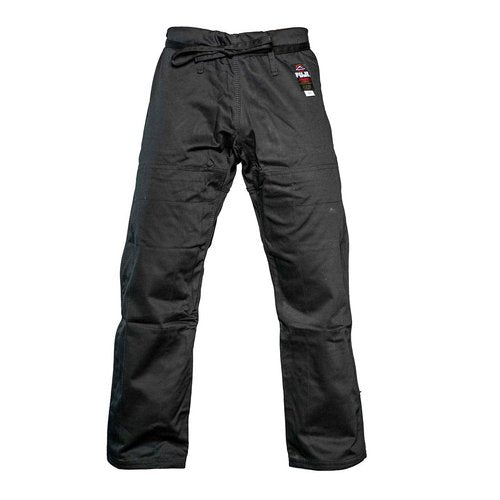 FUJI Sports Brazilian Jiu-Jitsu Gi Pants – Adult BJJ Pants, Flat Drawstring, Reinforced Cotton, For Training & Competition, Black, Size, A3