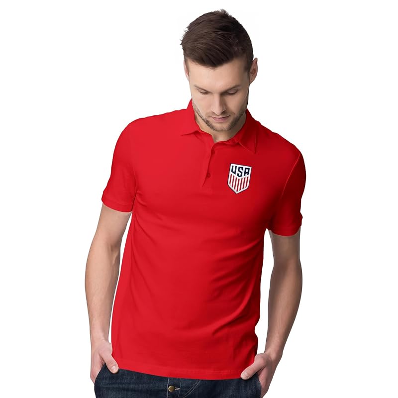 Officially Licensed Soccer Polo Shirt - Unisex Adult, Large, United States