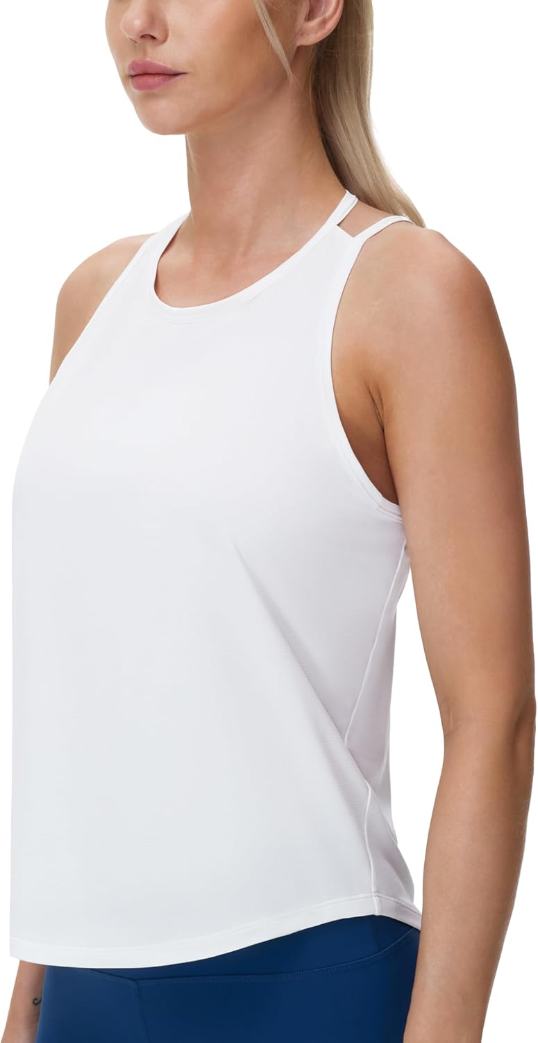 The Gym People Women's Racerback Workout Tank Top - Lightweight & Stretchy Athletic Yoga Tee