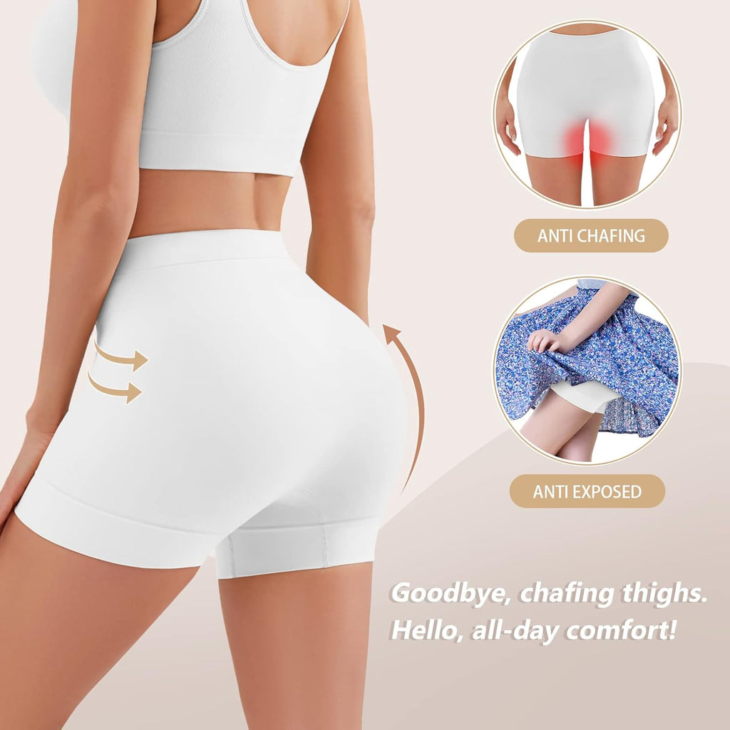 YADIFEN Slip Shorts - Smooth Anti-Chafing Boyshort Panties for Women | Seamless Yoga Underwear