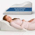 Aeris Wedge Pillow - Memory Foam Bed Wedge for Post-Surgery Recovery & Snoring Relief | Breathable Viscose Cover