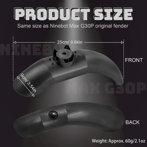 Felixstory Electric Scooter Fender Bracket, Front Mudguard Fender Replacement for Segway Ninebot Max G30P G30LP, Front Skateboard Fastener High Density Design Light Durability for Scooter