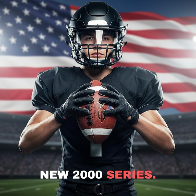 Official Size 9 Football — GX 2000 Series Premium Leather, Includes Ball Pump