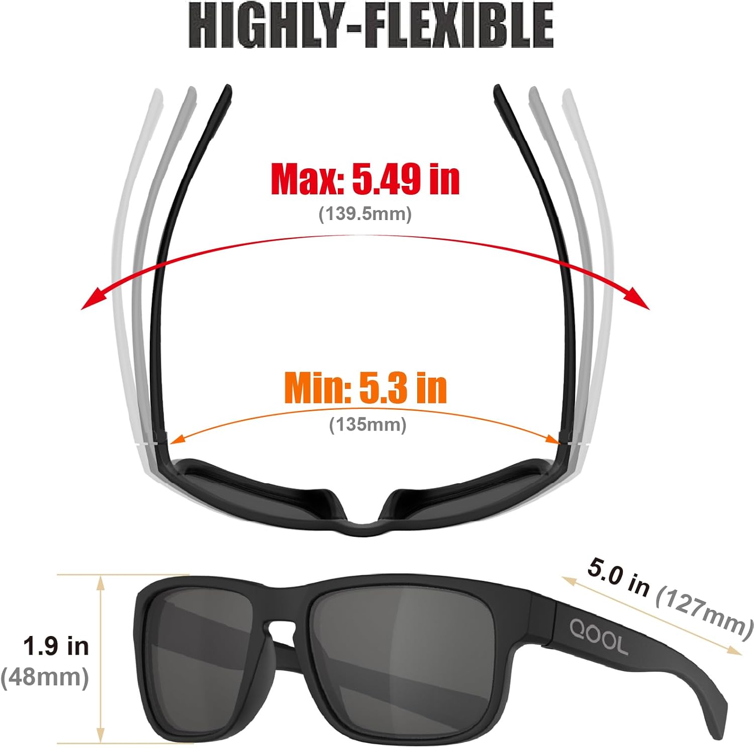 Qool Time | Floating Polarized Fishing Sunglasses - Saltwater Resistant Lenses, Durable Coating