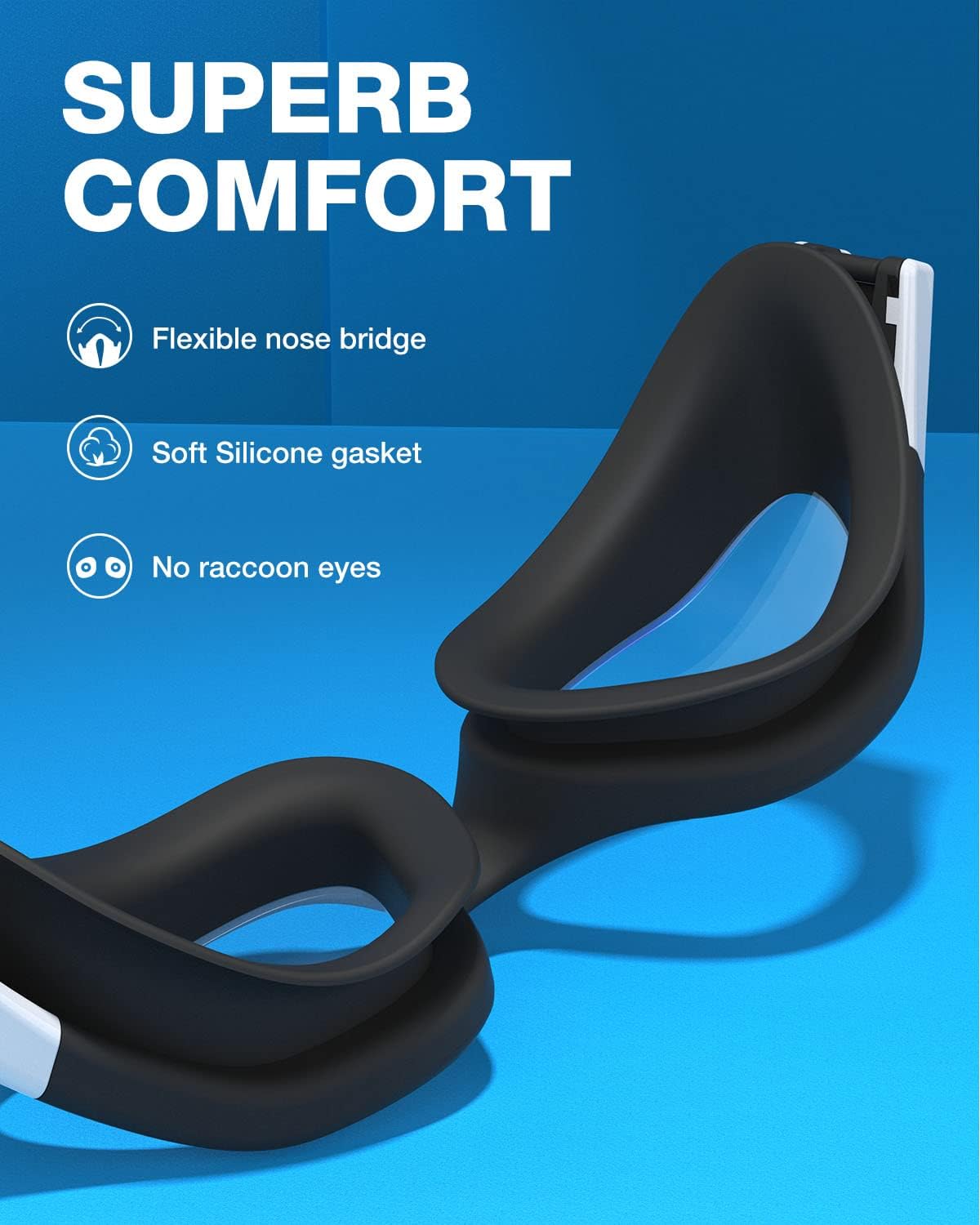 ZIONOR Swim Goggles - Upgraded G1 Polarized Anti-Fog Design for Adults | Perfect for Men & Women