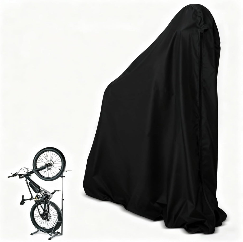 Skiennix Vertical Bike Rack Cover - Waterproof All-Weather Protection for Single Bicycle | 32x47x81 IN