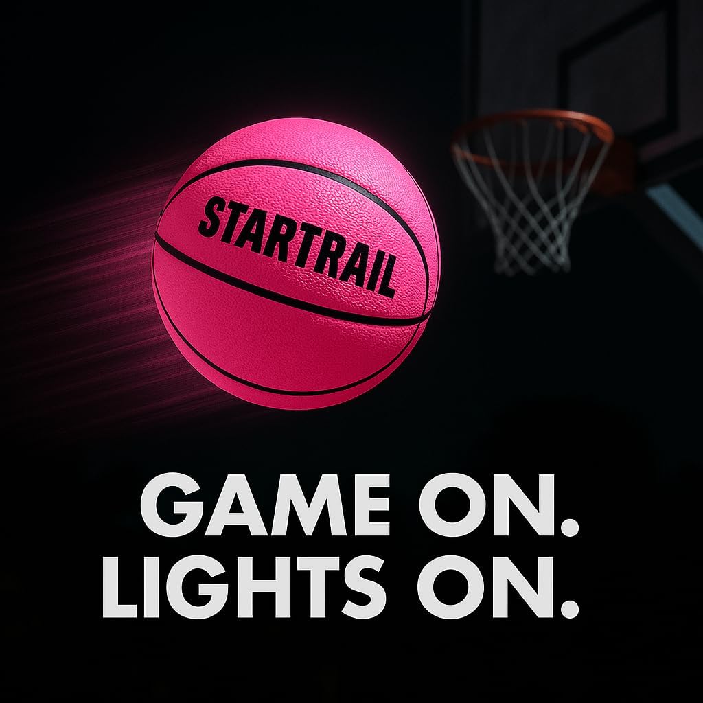 TOMLEON Light Up Basketball - Glow in The Dark LED Basketball Size 7 | Perfect Gift for Kids