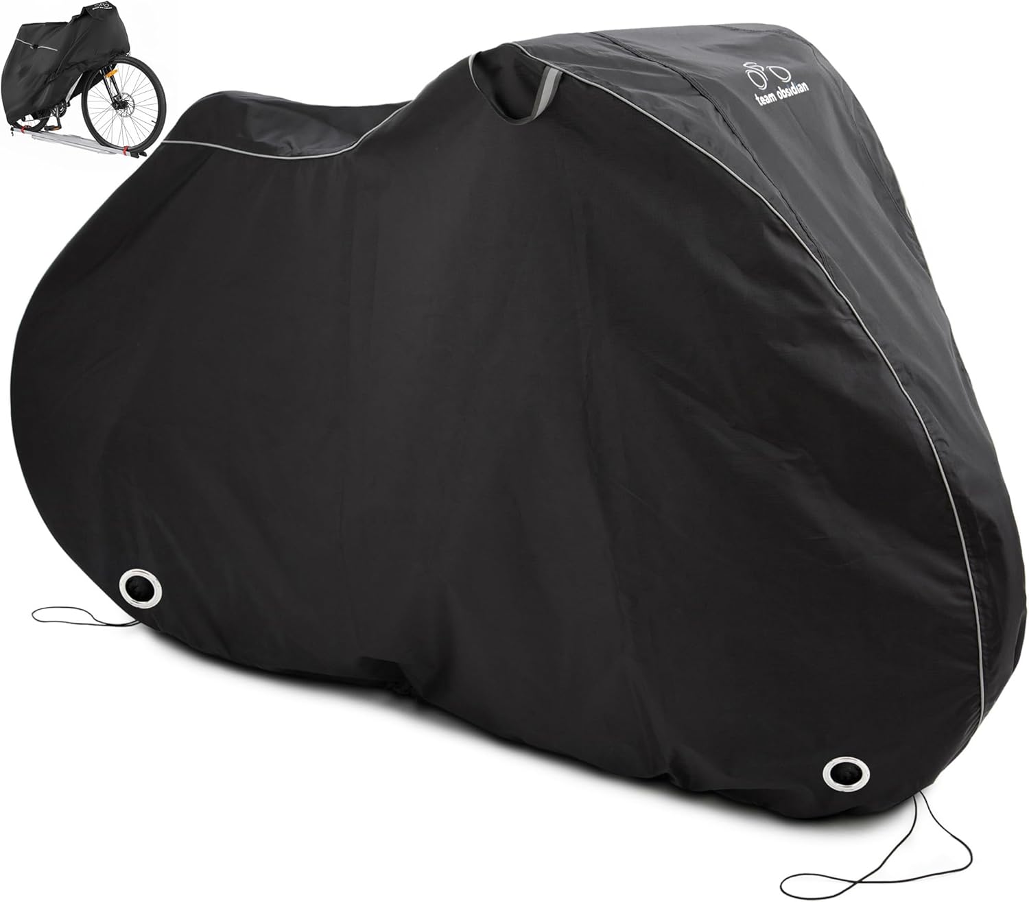 TeamObsidian Bike Cover - Heavy-Duty Waterproof Storage for 1-3 Bikes | All-Season Protection