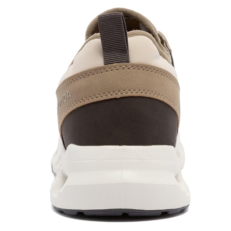 Nautica Men’s Running Sneakers – Taupe, Cushioned, Breathable Lightweight Sport Shoes