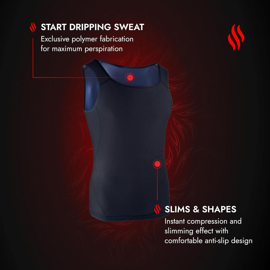Sweat Shaper Men's Slimming Sauna Tank Top - Premium Workout Vest for Enhanced Performance