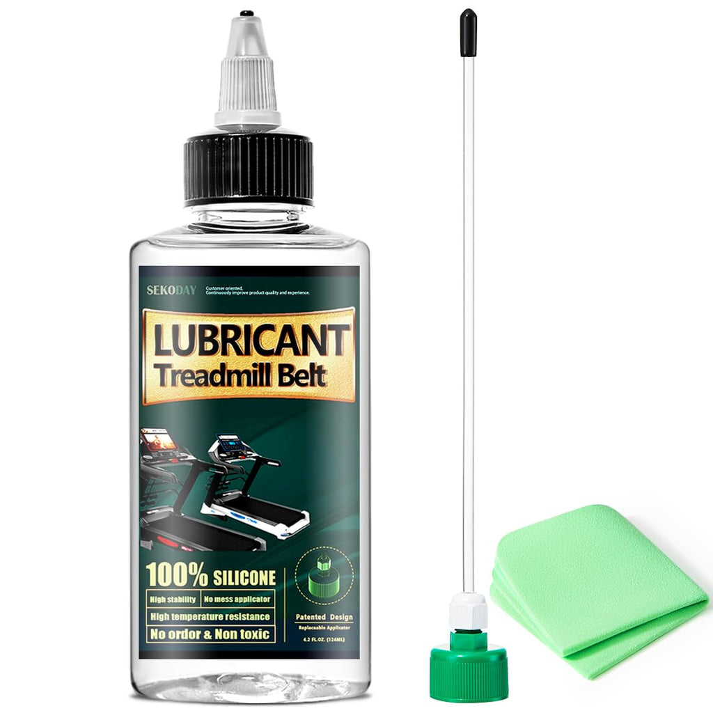 SEKODAY Silicone Treadnmill Belt Lubricants/Lubes | 4.2 Ounce, High Temperature Resistant and Stable Lubricant,with Hard Application Tubes and Precision Screw Caps for Easy Use