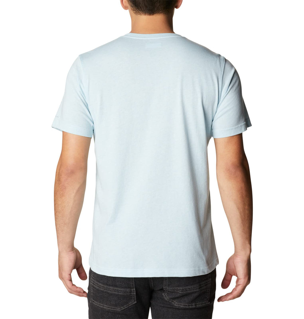 Columbia Men's Big & Tall Thistletown Hills Short Sleeve, Sky Blue Heather, 2X B&T