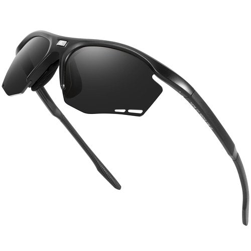 BIRCEN Mens Sports Polarized Sunglasses: UV Protection TR90 Wrap Around Sun Glasses for Outdoor Enthusiast Cycling Fishing