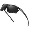BIRCEN Mens Sports Polarized Sunglasses: UV Protection TR90 Wrap Around Sun Glasses for Outdoor Enthusiast Cycling Fishing