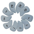 Callaway Magnetic Iron Headcovers Grey - 10 Piece Set for 4-PW, GW, SW & X
