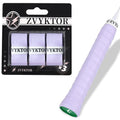 ZVYKTOR Tennis Racket Grip Tape, Ultra Thin Tacky Tennis Overgrip for Sweat Absorption & Control – Durable Anti-Slip Replacement Grip for Tennis, Badminton & Pickleball (Purple 3P Set)