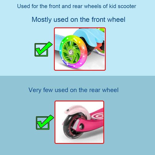 OTFAITP Front Wheel Screw Assembly for Kids Scooters with M8 47mmx8mm OD Inline, Suitable for Foldable Scooter Front Wheel Screw Length 47mm, 1.85inch Wheel Axles Repair Tool (3pc)