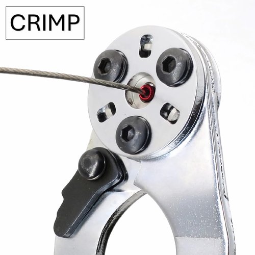 accufine 2 in 1 Bicycle Brake Cable Cutter and Crimper with Bicycle Brake Cable Crimp Ends Specialized Bike Brake Cable Tool