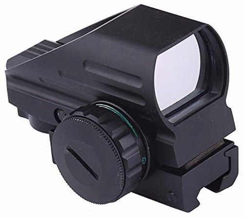 MAYMOC Red and Green Reflex Sight with 4 Reticles, 3/8" Dovetail Mount for Airgun Airsoft 11mm Rail and .22 RF