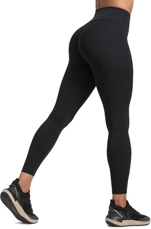 CRZ YOGA Workout Leggings - Secretsculpt Butterlift Design | No Front Seam, High Waisted, 25" Length