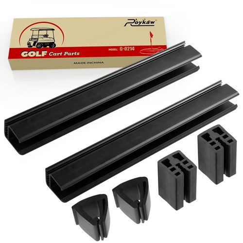 Roykaw Golf Cart 12.6’’Windshield Clips Kit Compatible with Club Car DS/Precedent 1"× 1" Tube Golf Cart, Included Windshield Retaining and Bottom Clips, OEM# 101444101,102005801