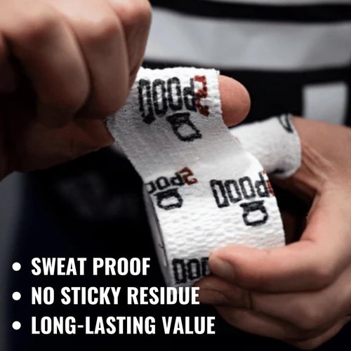 2POOD Weightlifting Tape 3-Pack - Premium Non-Slip Adhesive for CrossFit & Heavy Lifting | Flexible Black