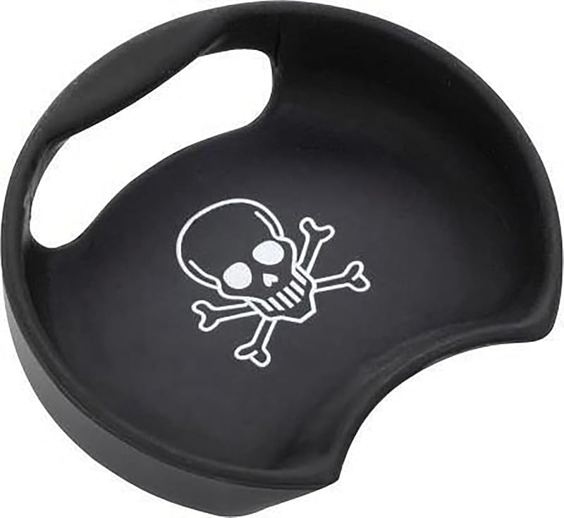 SplashGuard Universal - Skull & Bones Edition Silicone Bottle Insert for Wide-Mouth Bottles