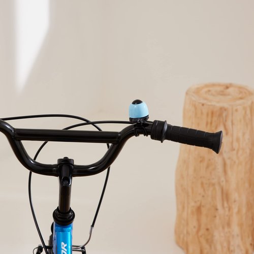 N+1 Macaron Brass Bike Bell - Classic Bicycle Bell with Double Sound Ringer for Kid Bikes, Road Bikes, Mountain Bikes, Fits 19.2-31.8mm Handlebars (Sky Blue)
