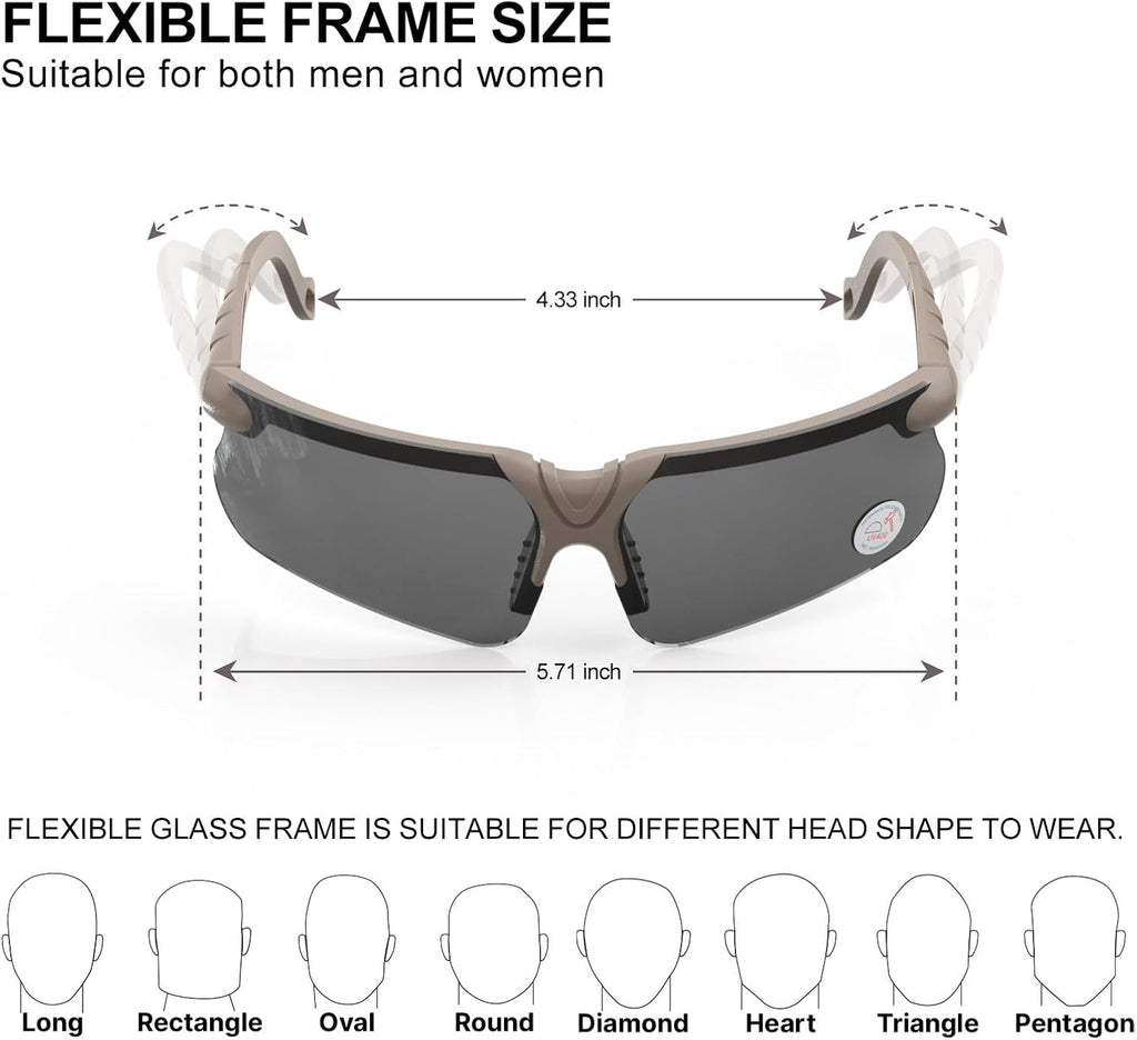 Xaegistac Shooting Glasses - Anti-Fog Safety Glasses with Case for Adults | Perfect for Hunting