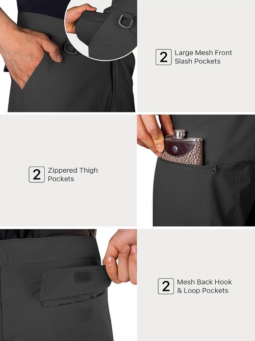 FREE SOLDIER Men's Tactical Cargo Hiking Shorts - Lightweight, Quick-Dry with Pockets | Ideal for Work & Golf