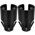 2 Pack Universal Golf Cart Cup Holder for 1 lb Portable Propane Heater, Fits 18-40 oz Water Bottles, Anti-Tip Design, Compatible with Yamaha, EZGO, and Club Car, Outdoor Essential Accessory, Black