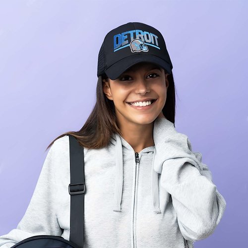 Football Fans Embroidered Trucker Hat, Football Team City Adjustable Baseball Hats Best Gift for Men Women