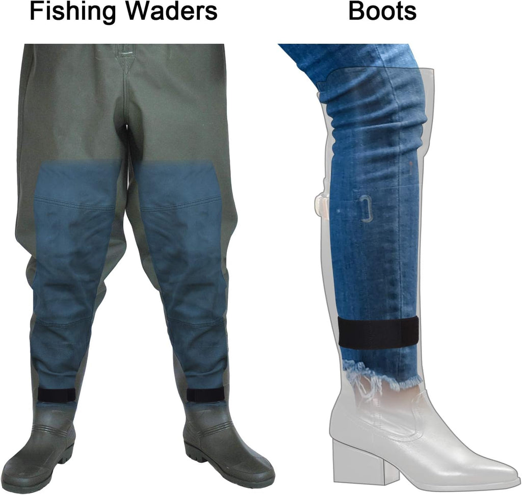 Wisdompro Cowboy Boot Straps - Ankle Bands for Blousing & Gartering | Perfect for Biking & Fishing