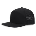 Quick Dry Flat Brim Baseball Cap - Black Master Variation