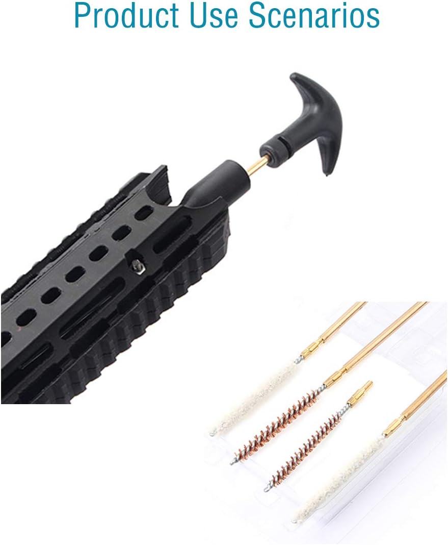 Rifle Gun Barrel Cleaning Kit - .177/.22 Caliber Bore Brush Set for Airguns & Pistols | Complete Care Solution