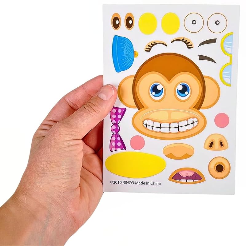 Make Your Own Zoo Animal Sticker Set - 12 Sheets Per Order