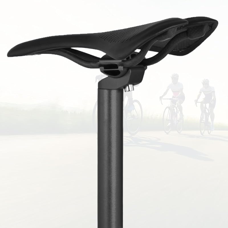 TRIWONDER Bike Seat Post 350mm Aluminum 25.4-31.6mm, 6 Sizes, Black 02