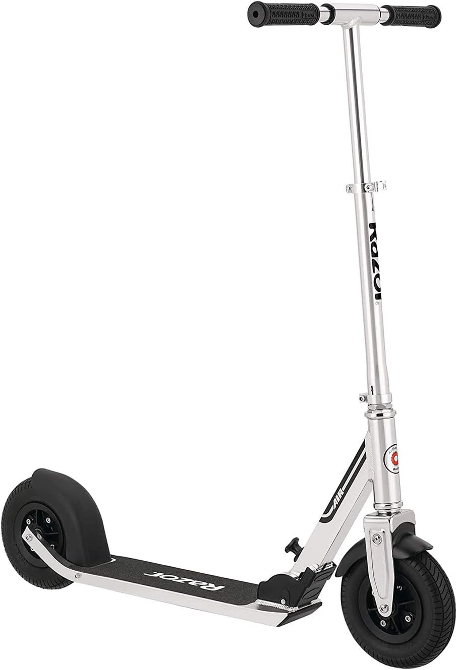 Razor A5 Air Kick Scooter for Kids 8+ | Extra-Long Deck, 8" Pneumatic Wheels, Foldable Design