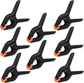 Skiennix 12 Pack Plastic Spring Clamps - 3.5 Inch Heavy Duty Clips for Crafts & Photography (Black)