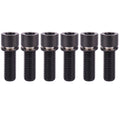 UHDFBDHF Titanium Screw M7x20mm Bolt with Washer Allen Hex Cylindrical Head Bolts for Bicycle Stem Pack of 6 (Black)