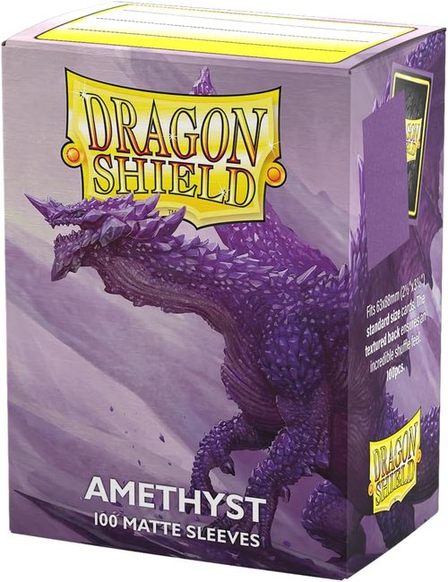 Dragon Shield | Matte Card Sleeves - 100 CT Standard Size - Smooth & Durable for TCG | Amethyst