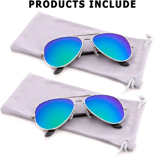 Creamily Kids Aviator Sunglasses - UV Protection Eyewear for Ages 2-9 | Stylish & Durable Design